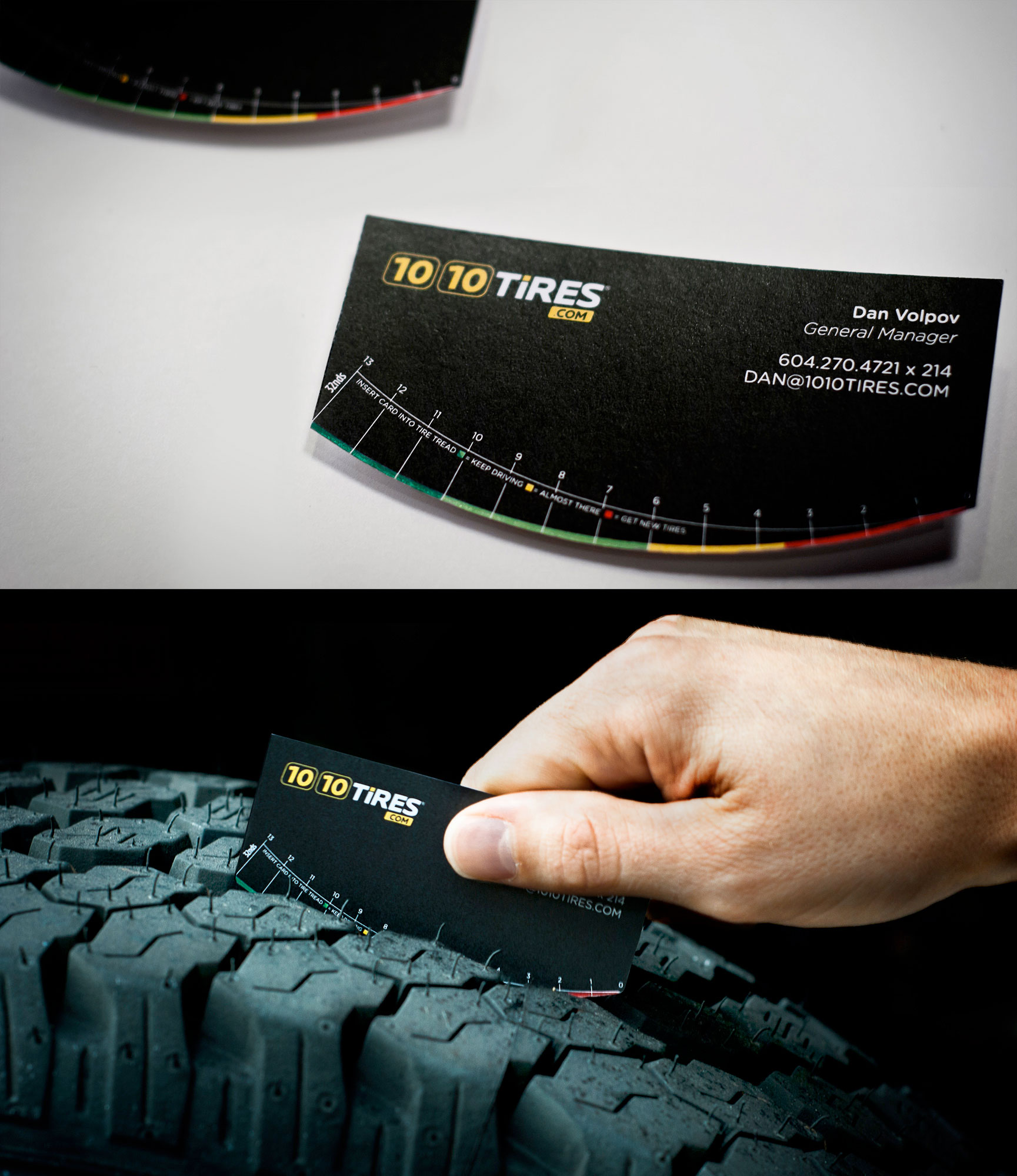 Tire Tread Business Card