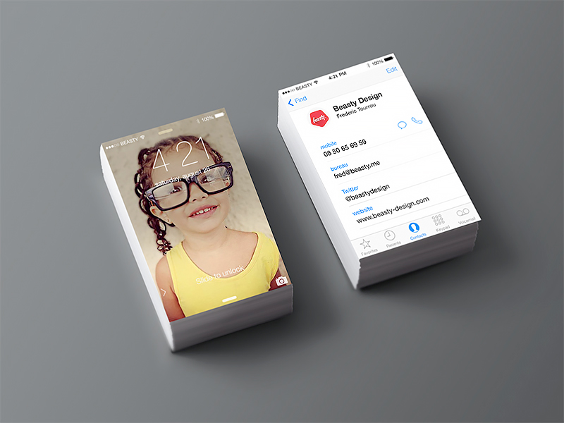 iPhone Business Cards